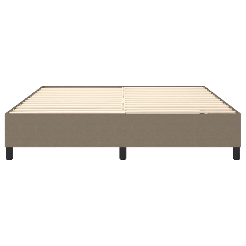 Cadre de lit sans matelas taupe 180x200 cm tissu