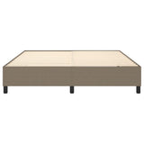 Cadre de lit sans matelas taupe 180x200 cm tissu