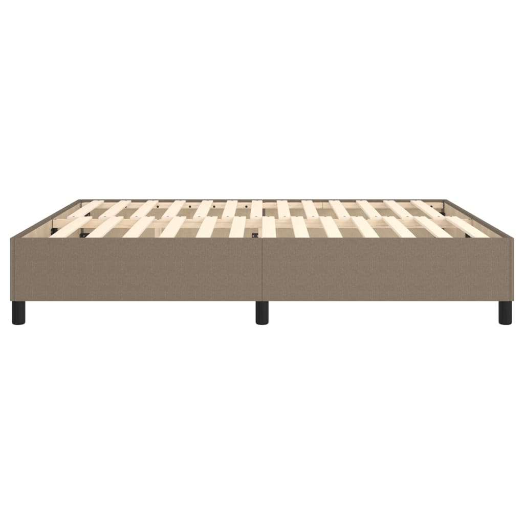 Cadre de lit sans matelas taupe 180x200 cm tissu