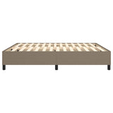 Cadre de lit sans matelas taupe 180x200 cm tissu