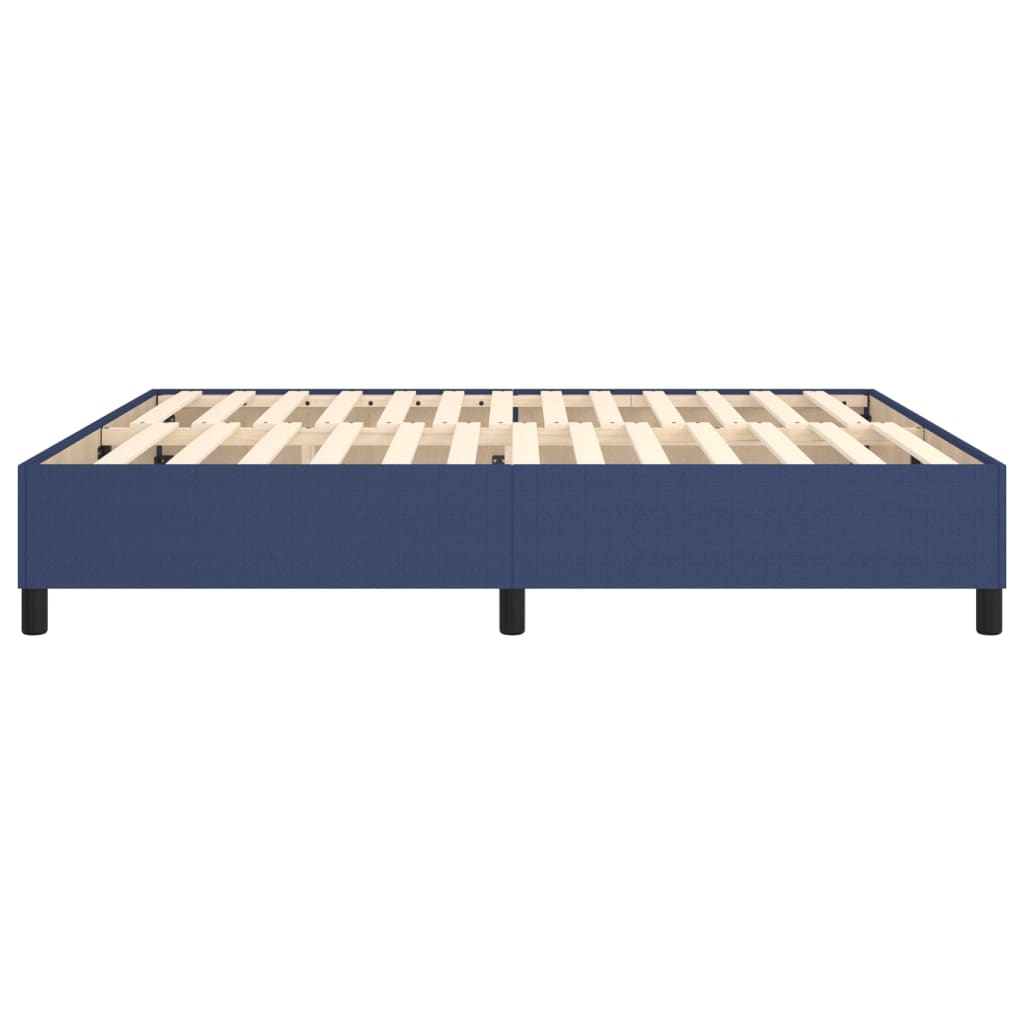 Cadre de lit sans matelas bleu 180x200 cm tissu