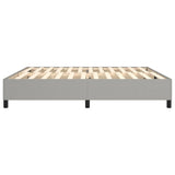 Cadre de lit sans matelas gris clair 200x200 cm tissu