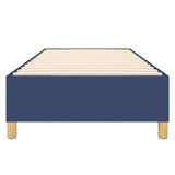 Cadre de lit sans matelas bleu 100x200 cm tissu