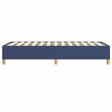 Cadre de lit sans matelas bleu 100x200 cm tissu