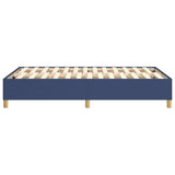 Cadre de lit sans matelas bleu 120x200 cm tissu