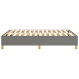 Cadre de lit sans matelas gris foncé 140x200 cm tissu