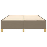 Cadre de lit sans matelas taupe 140x200 cm tissu