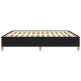 Cadre de lit sans matelas noir 160x200 cm tissu