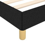 Cadre de lit sans matelas noir 160x200 cm tissu