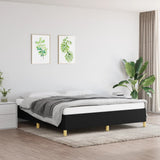 Cadre de lit sans matelas noir 160x200 cm tissu