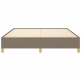 Cadre de lit sans matelas taupe 160x200 cm tissu