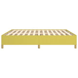 Cadre de lit sans matelas vert 160x200 cm tissu