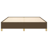 Cadre de lit sans matelas marron foncé 180x200 cm tissu