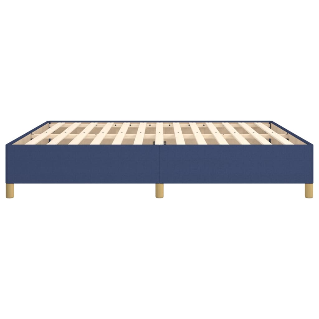 Cadre de lit sans matelas bleu 180x200 cm tissu