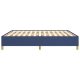 Cadre de lit sans matelas bleu 180x200 cm tissu