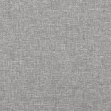 Cadre de lit sans matelas gris clair 200x200 cm tissu