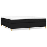 Cadre de lit sans matelas noir 200x200 cm tissu