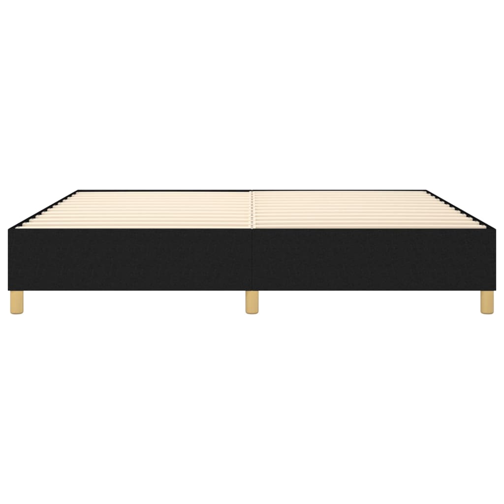 Cadre de lit sans matelas noir 200x200 cm tissu