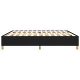 Cadre de lit sans matelas noir 200x200 cm tissu