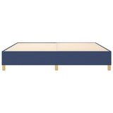 Cadre de lit sans matelas bleu 200x200 cm tissu