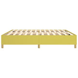 Cadre de lit sans matelas vert 200x200 cm tissu