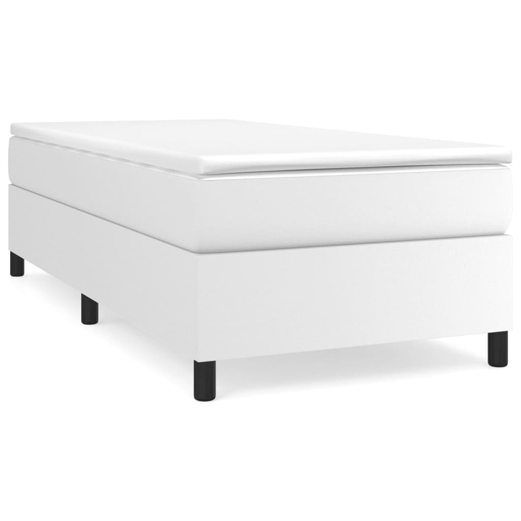 Cadre de lit sans matelas blanc 80x200 cm similicuir