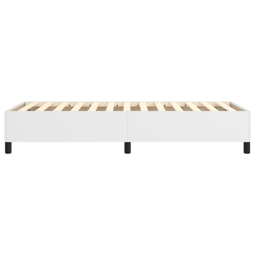 Cadre de lit sans matelas blanc 80x200 cm similicuir