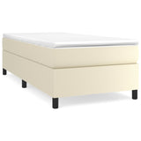 Cadre de lit sans matelas crème 80x200 cm similicuir