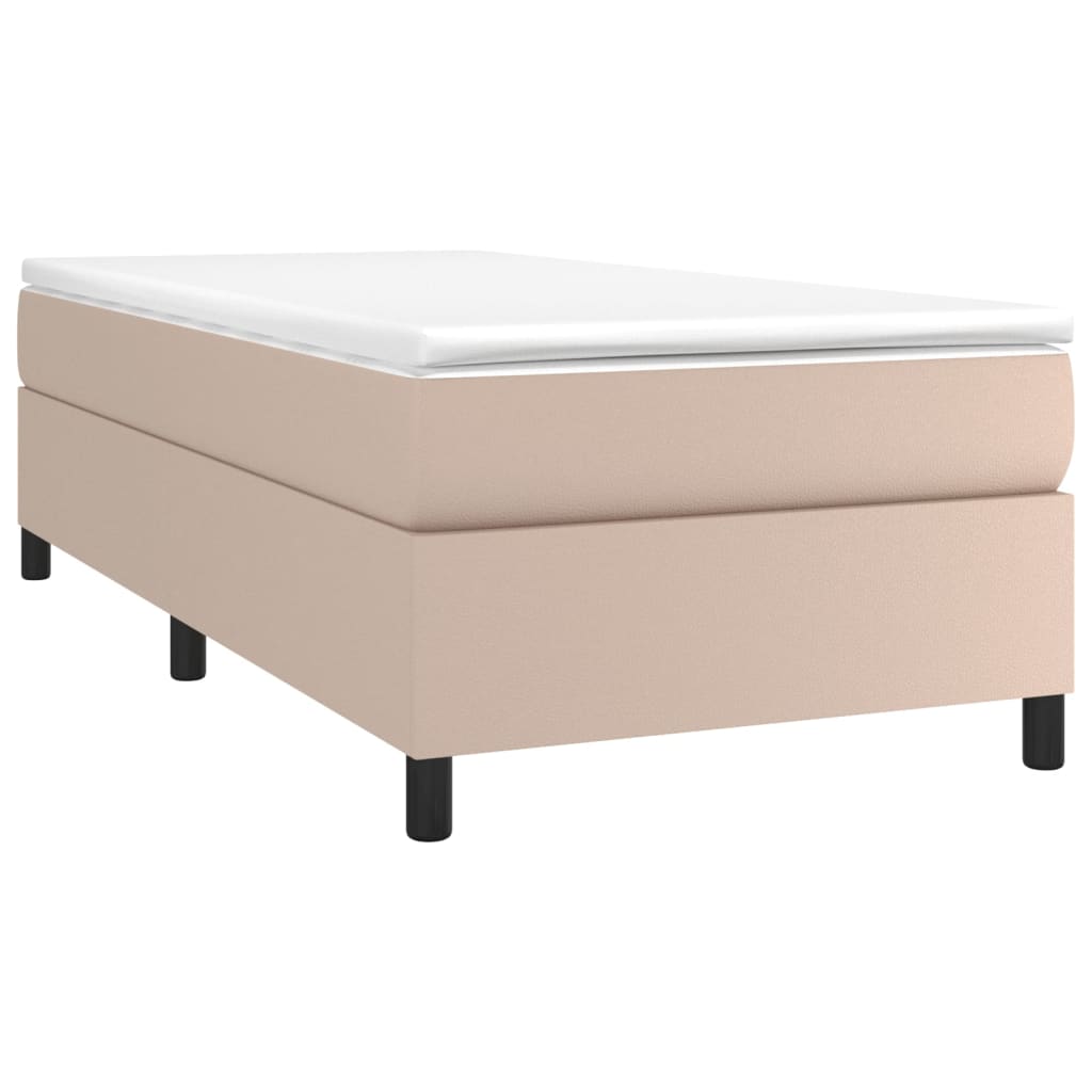 Cadre de lit sans matelas cappuccino 80x200 cm similicuir