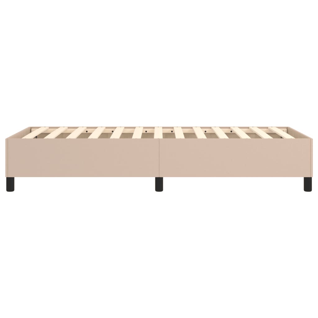 Cadre de lit sans matelas cappuccino 80x200 cm similicuir