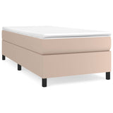 Cadre de lit sans matelas cappuccino 90x190 cm similicuir