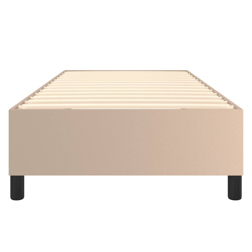 Cadre de lit sans matelas cappuccino 90x190 cm similicuir