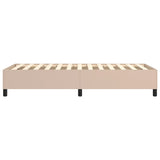 Cadre de lit sans matelas cappuccino 90x190 cm similicuir