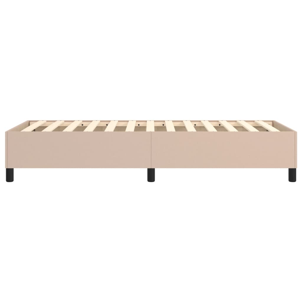 Cadre de lit sans matelas cappuccino 90x200 cm similicuir