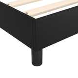 Cadre de lit sans matelas noir 100x200 cm similicuir