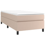 Cadre de lit sans matelas cappuccino 100x200 cm similicuir