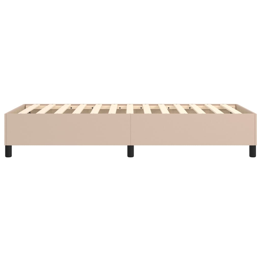 Cadre de lit sans matelas cappuccino 100x200 cm similicuir