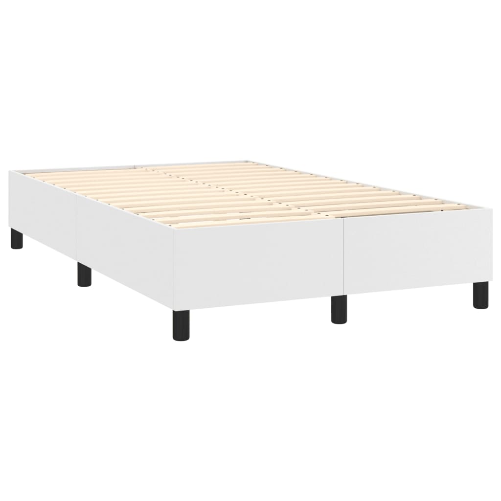 Cadre de lit sans matelas blanc 120x200 cm similicuir