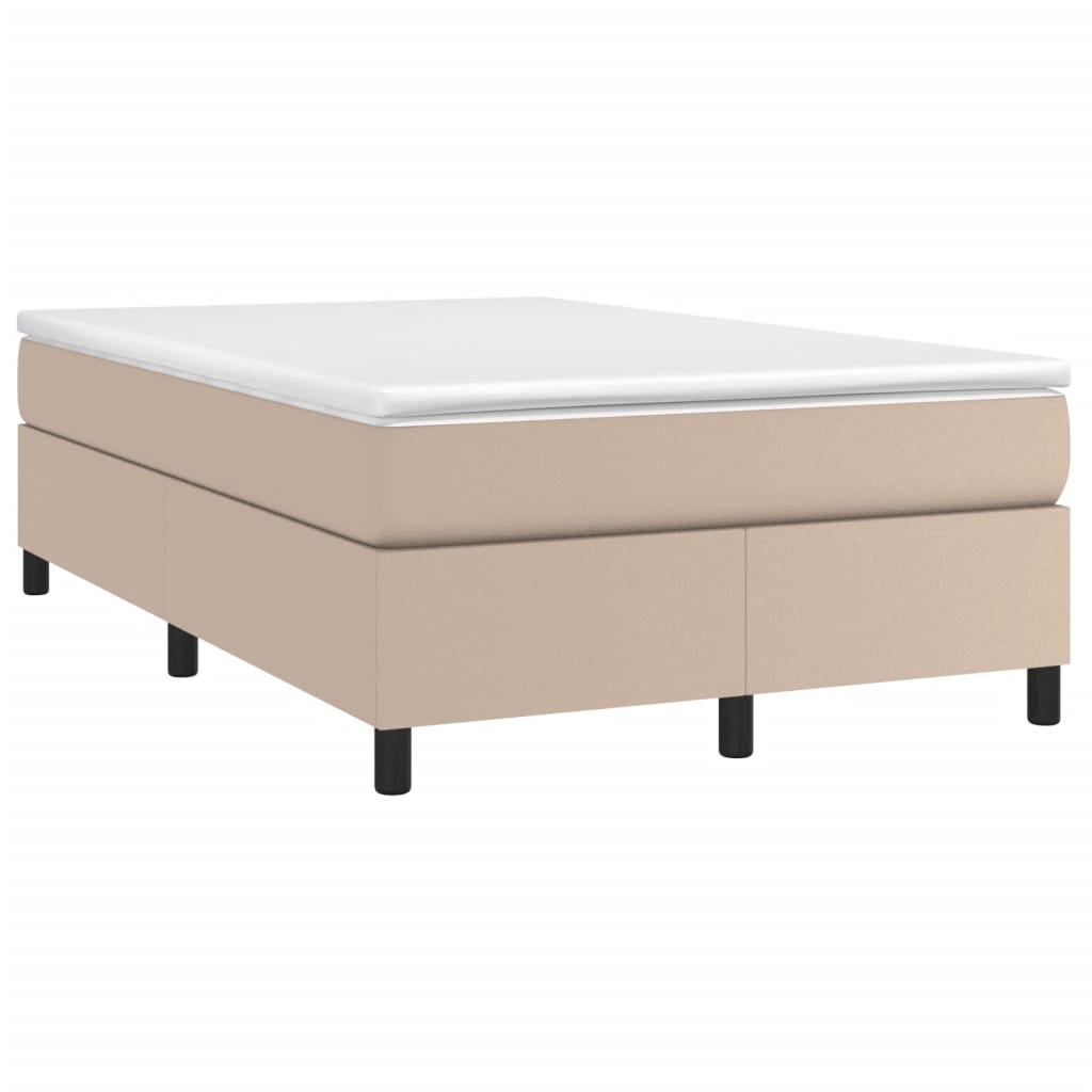 Cadre de lit sans matelas cappuccino 120x200 cm similicuir