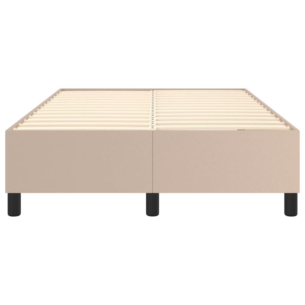 Cadre de lit sans matelas cappuccino 120x200 cm similicuir