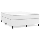 Cadre de lit sans matelas blanc 140x190 cm similicuir