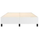 Cadre de lit sans matelas blanc 140x190 cm similicuir