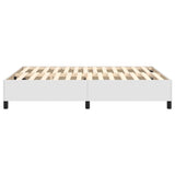 Cadre de lit sans matelas blanc 140x190 cm similicuir