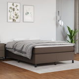 Cadre de lit sans matelas marron 140x190 cm similicuir