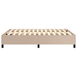 Cadre de lit sans matelas cappuccino 140x190 cm similicuir