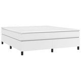 Cadre de lit sans matelas blanc 160x200 cm similicuir