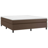 Cadre de lit sans matelas marron 160x200 cm similicuir