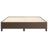 Cadre de lit sans matelas marron 160x200 cm similicuir