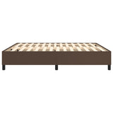 Cadre de lit sans matelas marron 160x200 cm similicuir