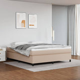 Cadre de lit sans matelas cappuccino 160x200 cm similicuir